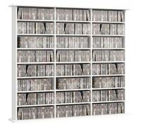 HOMCOM DVD Storage Unit, Media Storage Shelf with 24 Compartments, White
