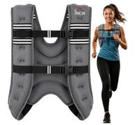 HOMCOM 10KG Weighted Vest for Men Women Running Vest Grey