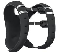 HOMCOM 10KG Weighted Vest, Running Weight Vest with Adjustable Straps, Convenient Pocket and Reflective Strips, for Men and Women Cardio Exercise Strength Training Workout Black