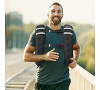 Homcom 10Kg Weighted Vest With Adjustable Straps, Pocket, Reflective Strips