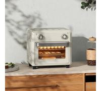 HOMCOM 10L Air Fryer Oven with Adjustable Temperature, Timer and Touch Screen 1000W Cream, none