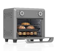 Homcom 10L Air Fryer Oven, Mini Oven, Adjustable Temperature,1000W, Grey Grey