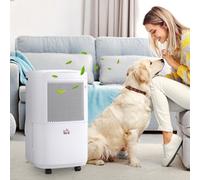 HOMCOM 10L/Day 2.2L WiFi Smart Dehumidifier, Portable