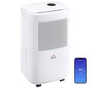 HOMCOM 10L/Day Portable Quiet Dehumidifier with WiFi Control 2.2L Tank