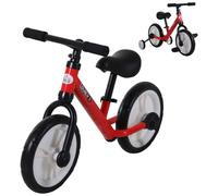 HOMCOM 11 Inch Kids Balance Bike Training Pedal Bicycle EVA Tyres Red