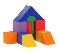 Homcom 11 Piece Kids Soft Foam Play Blocks Set, Multi
