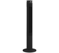 HOMCOM 116 cm Tower Fan for Cooling, Standing Floor Fan with WiFi Control, 65° Oscillating, 12 Hour Timer, LED Display and Remote Control for Bedroom, Office, Black