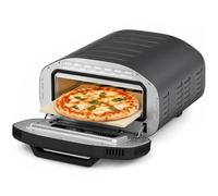 Homcom 12 Inch Electric Countertop Pizza Maker With 3 Knob Control, 2200W In Grey Grey