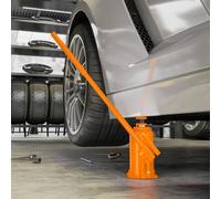 HOMCOM 12 Tonne Hydraulic Bottle Jack with 19-37 cm Lifting Range, Heavy Duty Portable Compact Car Jack Lift with Saddle and 3 Section Handle for Pickup, Truck, Auto Repair Maintenance, Orange