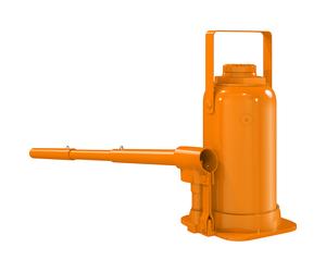 HOMCOM 12 Tonne Hydraulic Bottle Jack with 19-37 cm Lifting Range, Heavy Duty Portable Compact Car Jack Lift with Saddle and 3 Section Handle for Pickup, Truck, Auto Repair Maintenance, Orange