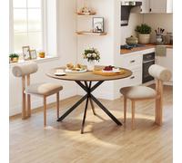 Homcom 120 Cm Dining Table For 4, Industrial Kitchen Table With Steel Legs