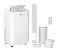 12,000 btu Portable Air Conditioner Unit with Remote, 24H Timer, 25m² - White - Homcom