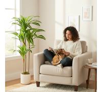 HOMCOM 120cm Artificial Dracaena Tree with Bendable Trunks for Home Decor