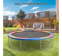 HOMCOM 12FT Replacement Trampoline Pad Thick Foam Safety Φ366cm Spring Cover Bounce Padding - Multi Coloured