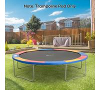 HOMCOM 12FT Replacement Trampoline Pad Thick Foam Safety Φ366cm Spring Cover Bounce Padding - Multi Coloured