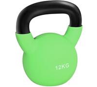 HOMCOM Soft Kettlebell, 12kg Kettle Bell with Non-Slip Handle for Home Gym Weight Lifting and Strength Training, Green
