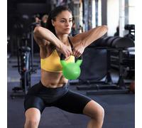 Homcom 12Kg Kettlebell With Solid Body And Non-Slip Handle, Green Green One Size