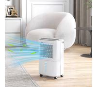Homcom 12L/day Small Dehumidifier For Home Damp, With Humidity Light In White White One Size