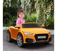 HOMCOM 12V Battery Licensed Audi TT RS Ride-On Car w/ Headlight, Yellow