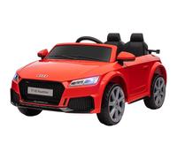 HOMCOM Audi TT RS Licensed 12V Kids' Electric Ride on Car for Kids Red | Electric Car, Parental Remote, Forward Reverse, Lights, Horn, Music, MP3 Player, Seatbelt