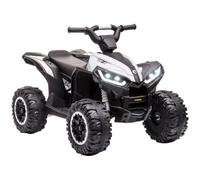 HOMCOM 12V Electric Quad Bike for Kids Ride On Car ATV Toy Ages 3-5 White