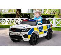 HomCom 12V Kid Electric Ride On Police Car with Remote Control
