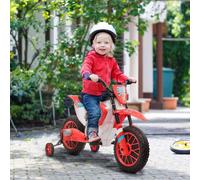 HOMCOM 12V Kids Electric Motorbike Ride On Motorcycle Vehicle for Ages 3-5 Years in Red HOMCOM Red