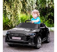 Homcom 12V Kids Electric Ride-On Car/ W Remote Control, Lights, Music - Black