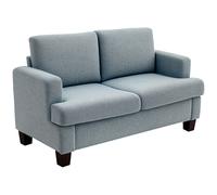 HOMCOM 138 cm Chenille Fabric Loveseat Sofa with S-springs - Light Grey | TJ Hughes