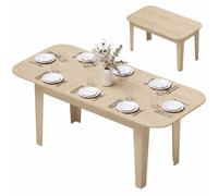Homcom 140-180 Cm Extendable Oval Dining Table For 4-6 Round Edges In Natural Natural