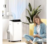 HOMCOM 14,000 BTU Portable Air Conditioner Unit with WiFi Smart App, 35m²