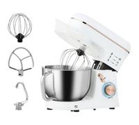 Homcom 1400W Stand Mixer With 5L Stainless Steel Bowl White
