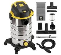 Homcom 1400W Vacuum Cleaner With Blowing Mode, Yellow In Silver Silver