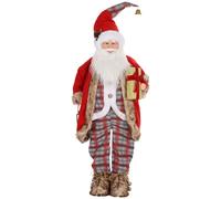 HOMCOM Animated Santa Claus, 141cm Tall Christmas Decoration with Sound Activated and Festive Music for Party