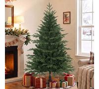 Homcom 150 Cm Artificial Christmas Tree Solid Pine Wood Stand, Green