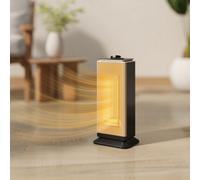 Homcom 1500W Electric Heater, Ceramic Space Heater With Fan, Black