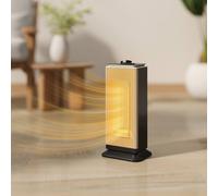 Homcom 1500W Electric Heater, Ceramic Space Heater With Fan, Black Black