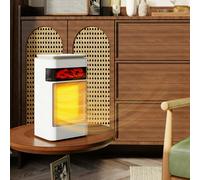 HOMCOM 1500W Fan Electric Heater with 3 Modes, Adjustable Thermostat, White HOMCOM White