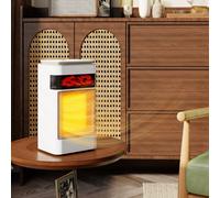 HOMCOM 1500W Fan Electric Heater with 3 Modes, Adjustable Thermostat, White