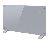 HOMCOM 1500W Smart Panel Heater Wall Mounted & Freestanding, Electric Heater with Weekly Timer, Open Window & Anti-Frost, Grey