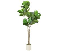 HOMCOM 150cm Artificial Ficus Tree - Green