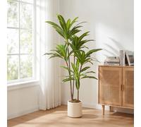 HOMCOM 150cm Lifelike Fake Tree with Bendable Trunks for Home Decor, Green