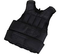 HOMCOM 15kg Adjustable Metal Sand Weight Vest Black