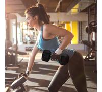 HOMCOM 15KG Single Rubber Hex Dumbbell - Portable Hand Weights for Home Gym