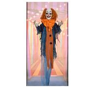 HOMCOM Circus Clown Halloween Decoration, Outdoor Animated Prop for Party