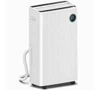 HomCom Dehumidifier 16L/Day 5.5L Tank – Air Purifier, UVC, Ioniser, Timer – White