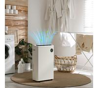 HOMCOM 16L/Day Quiet Air Dehumidifier with Purifier, UVC, Ioniser - White - 35W x 20D x 61Hcm