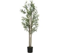 HOMCOM 175 cm Artificial Olive Tree, Tall Faux Plant with 787 Leaves & Adjustable Branches,