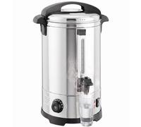 HOMCOM 17L Catering Urn 2500W Hot Water Boiler Dispenser with Thermostat | Stainless Steel Tea Urn Kettle, Keep Warm Function, Adjustable Temperature, Easy Pour Tap, for Home Office Parties