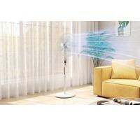 HOMCOM 18 Oscillating Pedestal Fan with Sleep Mode
